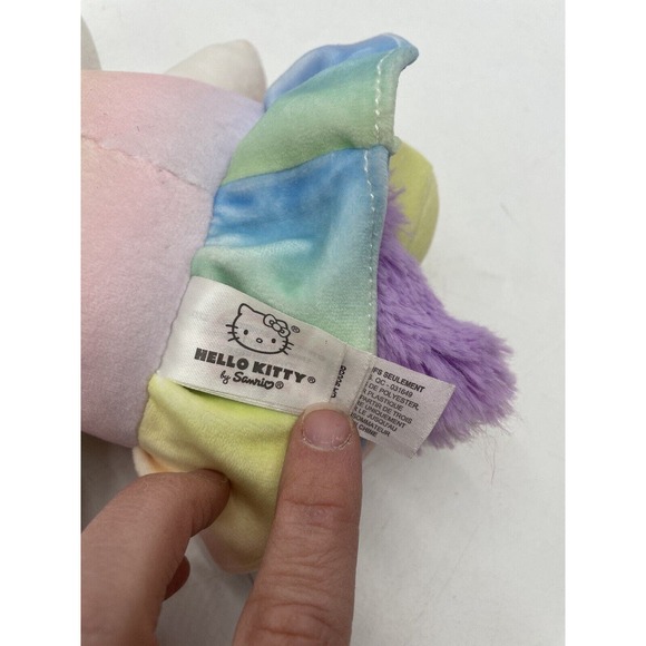 Sanrio Hello Kitty 10” Plush Unicorn Stuffed Animal Pastel - Picture 9 of 10